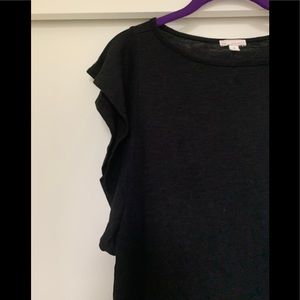 GAP ruffled cap-sleeve top